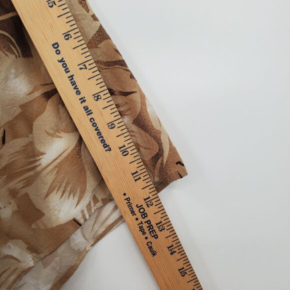 Catherines V Neck Full Button Up Blouse Top Women Size 4X Plus Floral Print - Picture 9 of 10